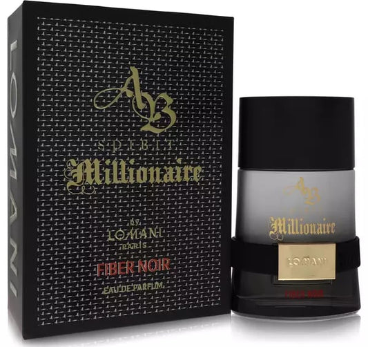 Ab Spirit Millionaire Fiber Noir Eau De Parfum Spray By Lomani